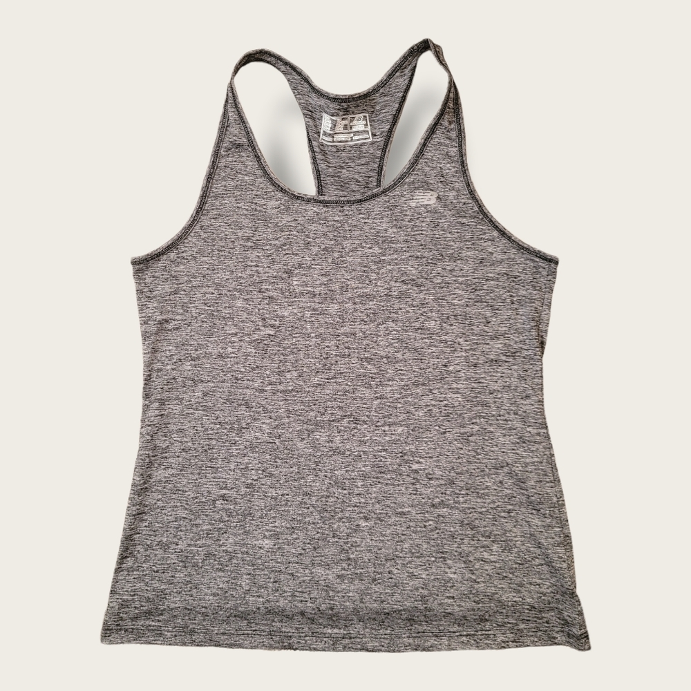 New Balance Racerback Heathered Grey Workout Tank Top